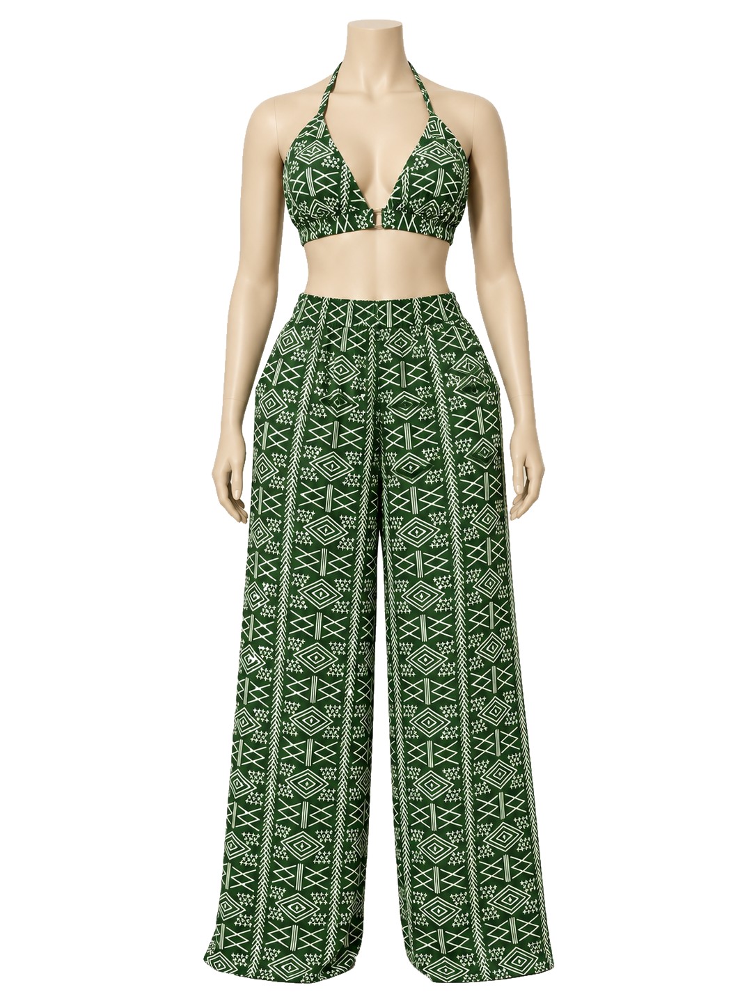 Allure — Ensemble dos nu et pantalon palazzo