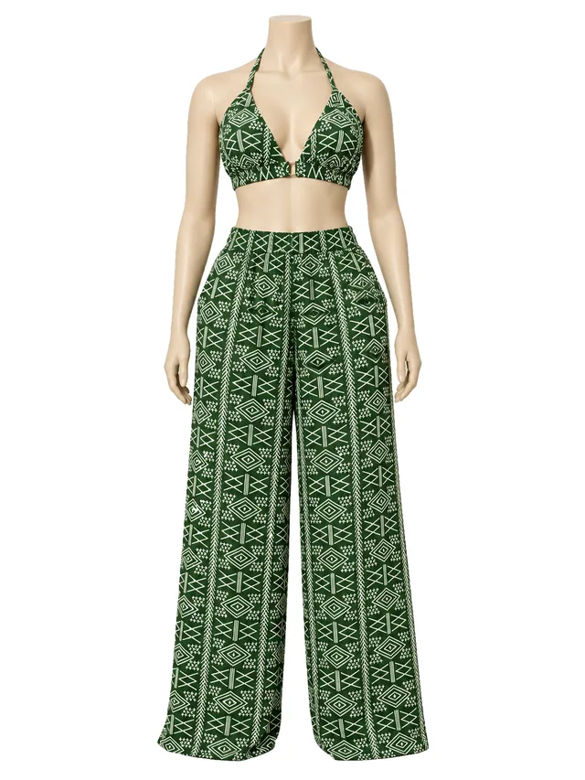 Allure — Ensemble dos nu et pantalon palazzo
