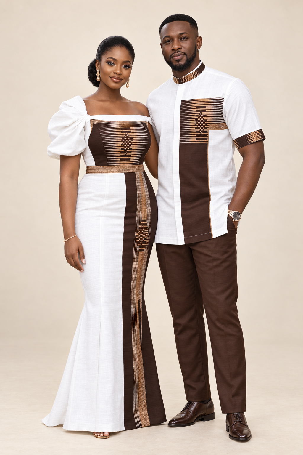 Alliance — Duo ivoire et bronze