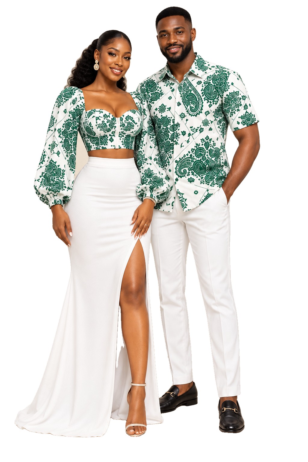 Éclat — Duo ivoire et émeraude
