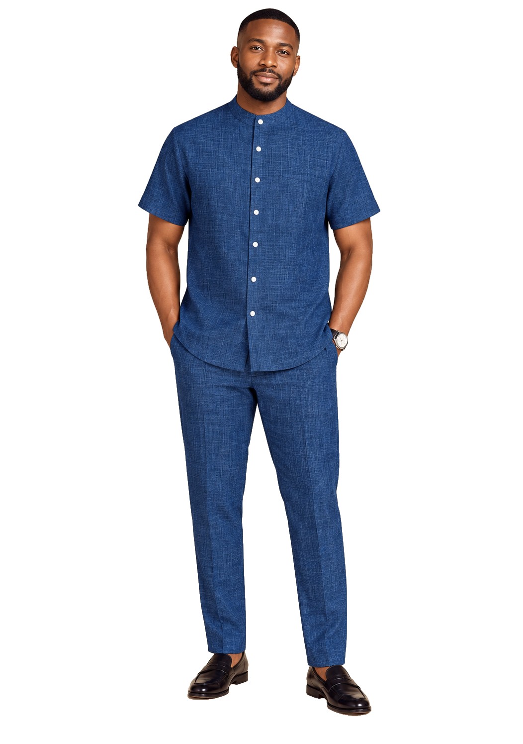 Signature — Ensemble bleu chiné