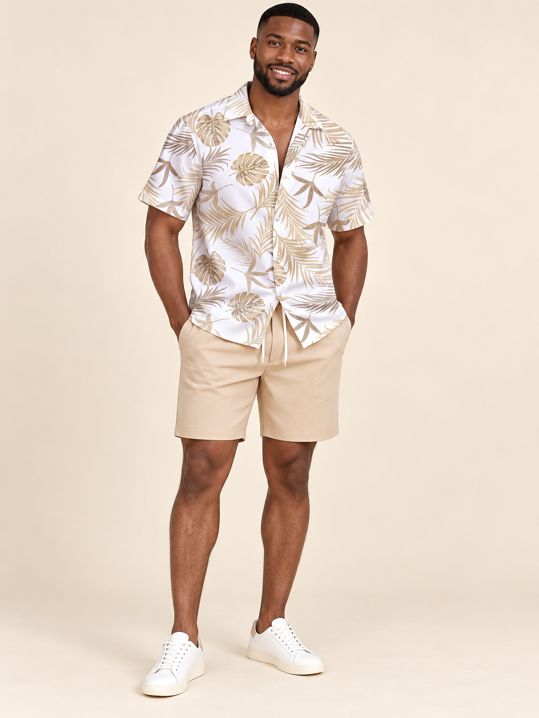Palmeraie — Ensemble short sable