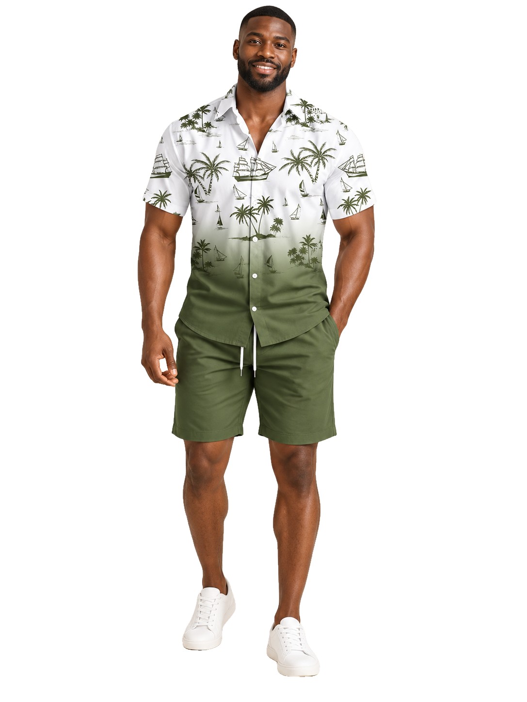 Escale — Ensemble short tropical
