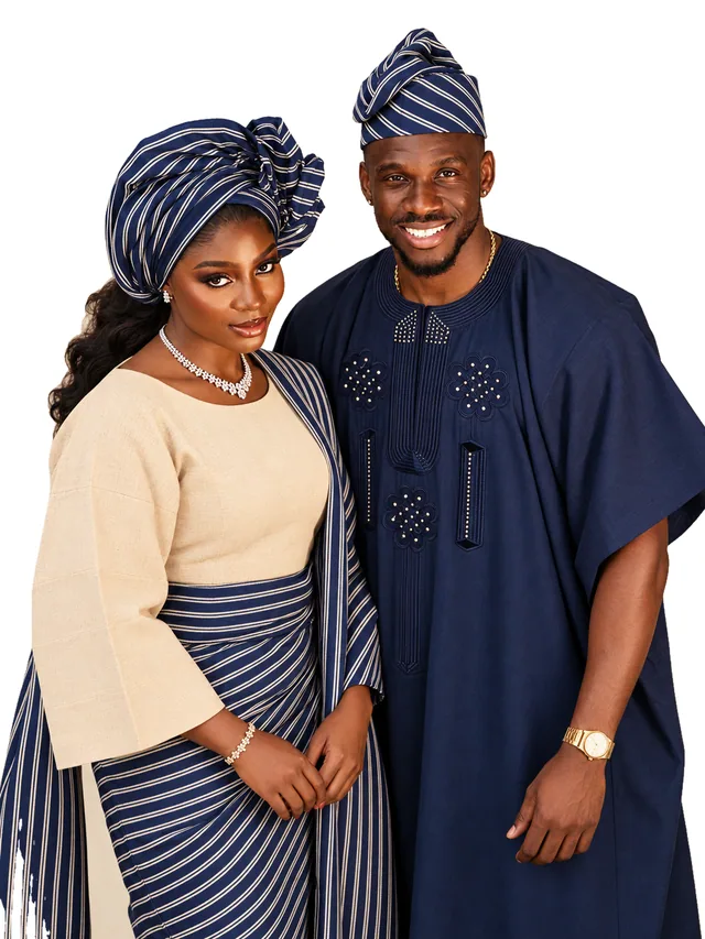Promesse — Duo bleu nuit et ivoire